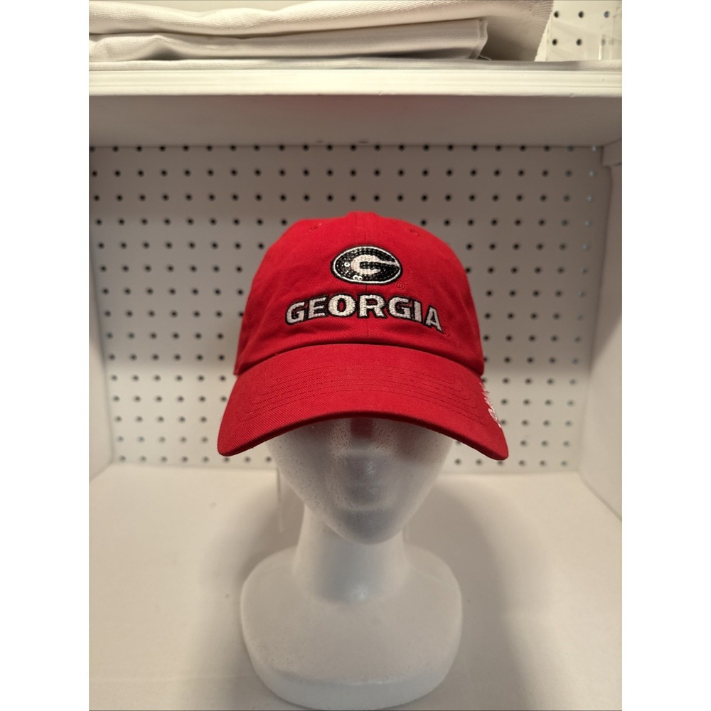 George Bulldog Fan Favorite Authentic College Product In Program Ball Cap Red